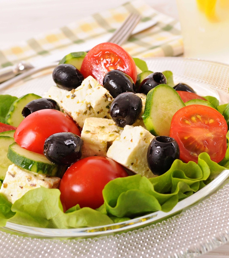 Greek Salad with Goat Feta